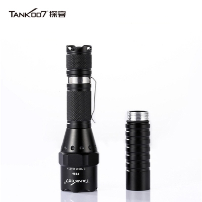 TANK007探客PT40超亮遠(yuǎn)射手電筒LED大功率多功能電筒野外用戰(zhàn)術(shù)探險(xiǎn)夜騎手電筒